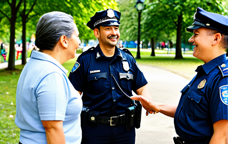 범죄 피해자와 경찰 협력 사례 - **Image:** A diverse group of community members participating in a workshop led by a non-profit orga...