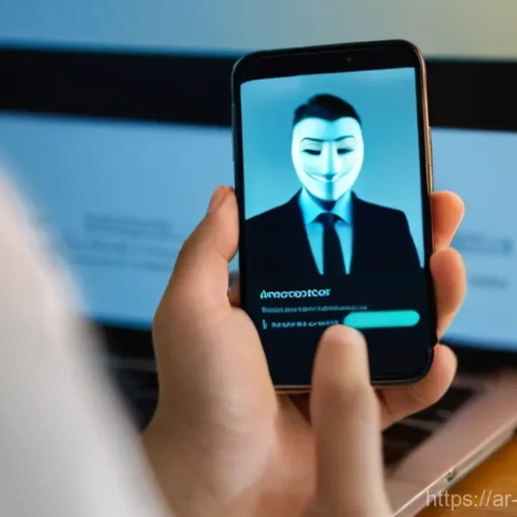 범죄 피해자 피해 신고 익명 처리 - **Prompt: "A close-up of a person's hands gently holding a smartphone, the screen softly glowing wit...