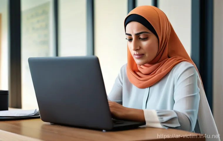 범죄 피해자 불법 금융 피해 신고 절차 - **"Moment of Digital Betrayal and Resolve"**
A realistic, high-definition photograph of a middle...