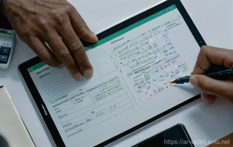 범죄 피해자 불법 금융 피해 신고 절차 - **"Moment of Digital Betrayal and Resolve"**
    A realistic, high-definition photograph of a middle...